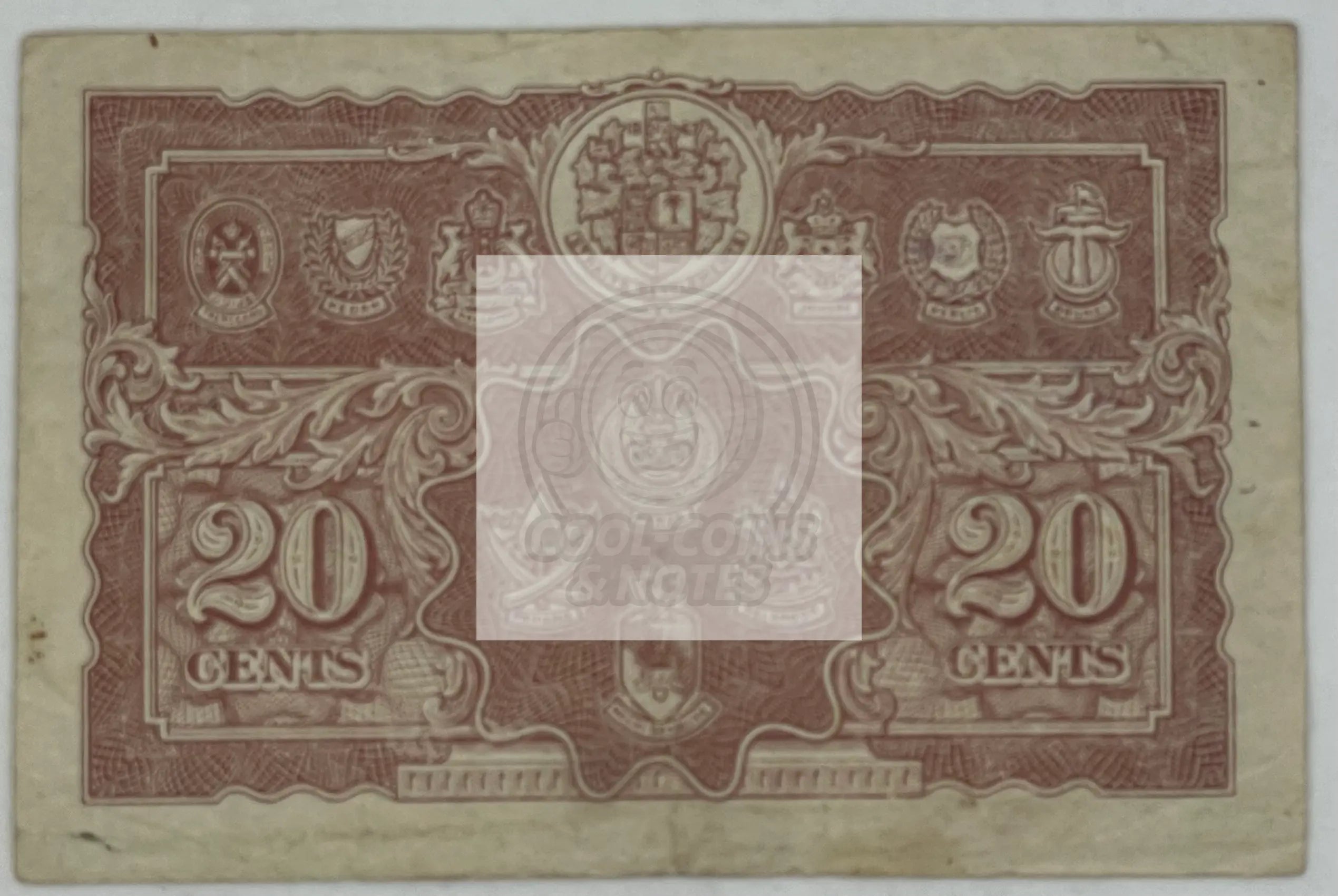Malaya 1941 20 Cents P9 King George WW2 TDLR, Used World Banknote - Cool Coins & Notes