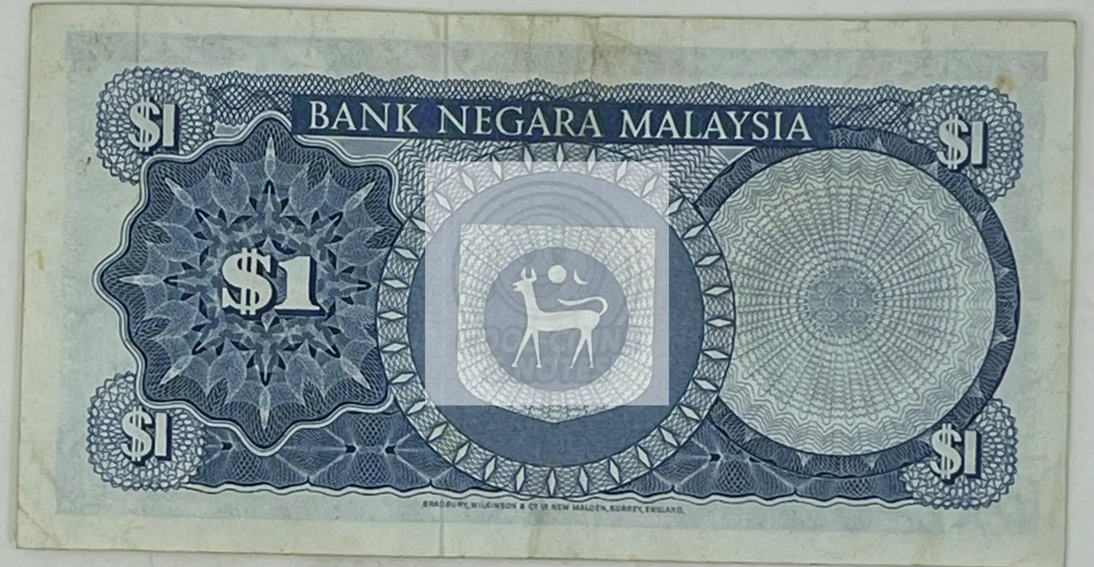 Malaysia 1972 1 Ringgit P-1b, Used World Banknote - Cool Coins & Notes