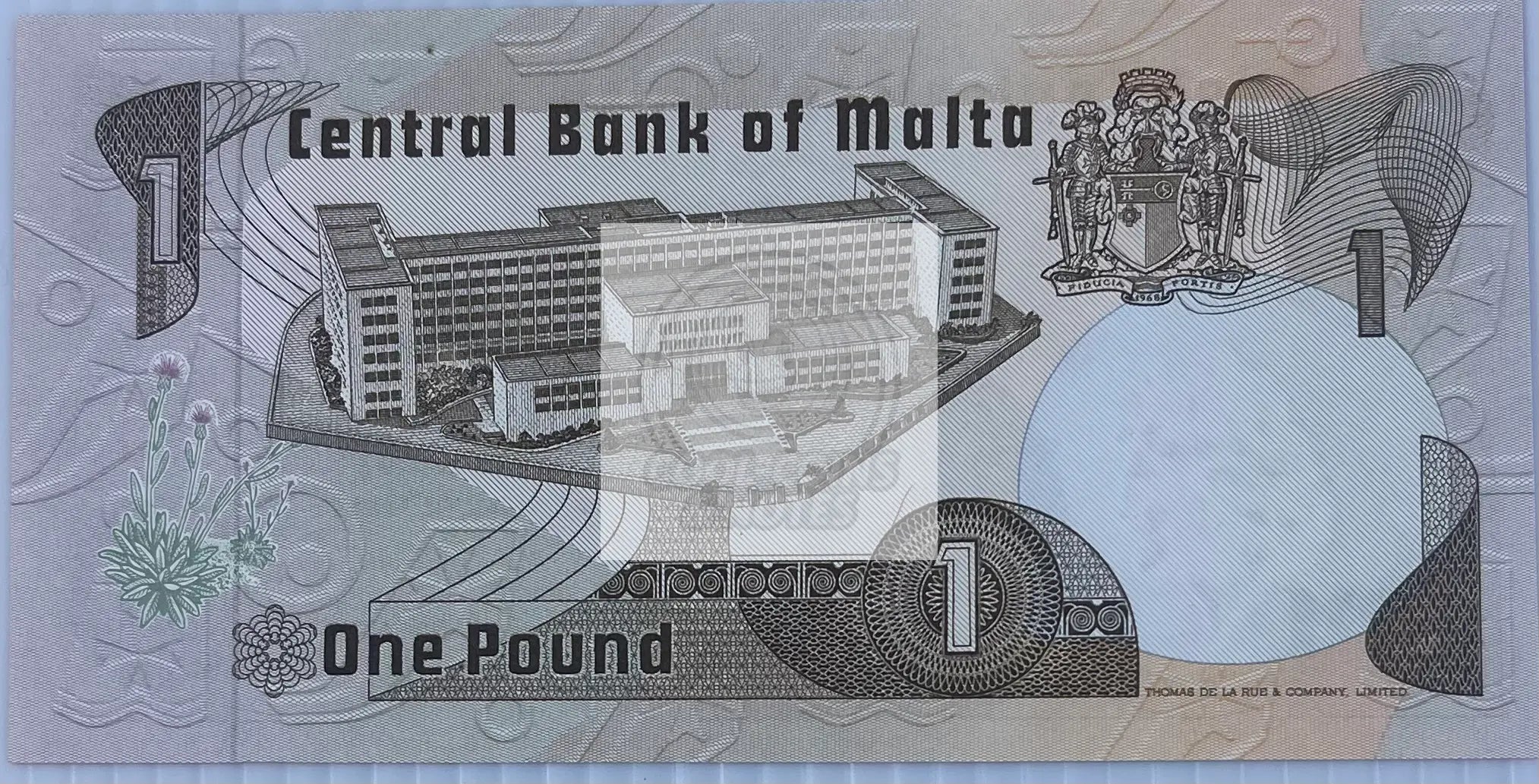 Malta 1979 1 Lira P346 W/Dot UNC World Banknote Currency - Cool Coins & Notes