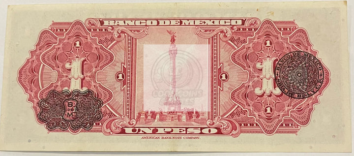 Mexico 1 Peso 1948 P-38, Used World Banknote - Cool Coins & Notes