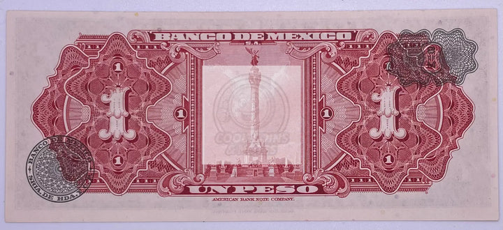 Mexico 1 Peso 1959 P-59 UNC - Cool Coins & Notes