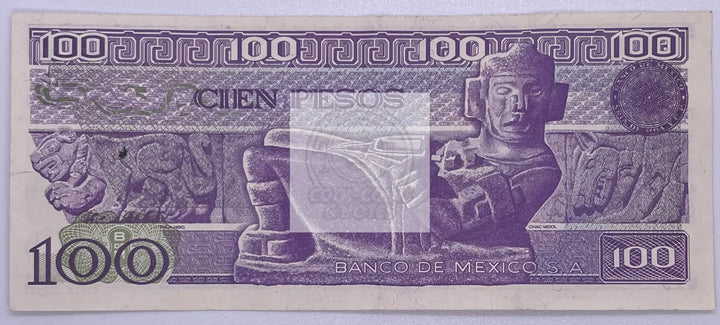 Mexico 100 Pesos 1982, P-74 UNC Banknote - Cool Coins & Notes