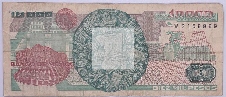 Mexico 10000 10,000 Pesos, 1983 P-78 Banknote - Cool Coins & Notes