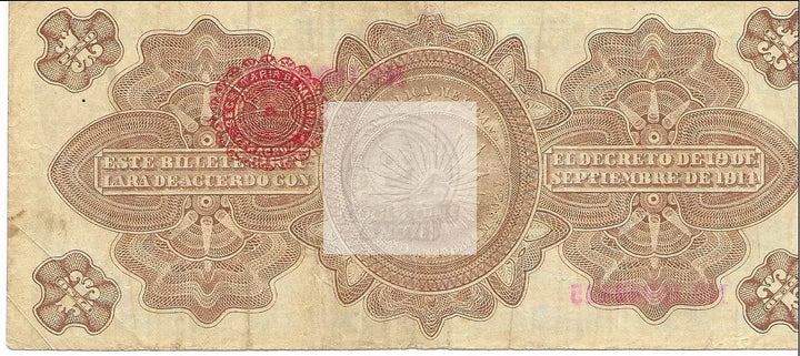 Mexico 1914 1 Peso Gobierno Provisional Banknote - Cool Coins & Notes
