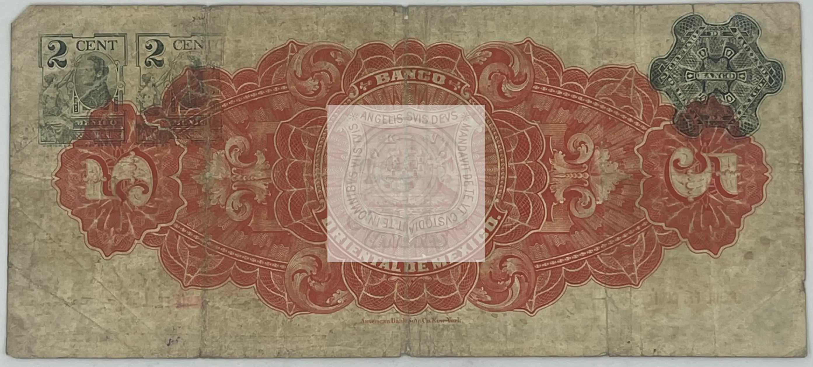 Mexico 1914 5 Pesos S-381c.2, Used World Banknote From Lot - Cool Coins & Notes