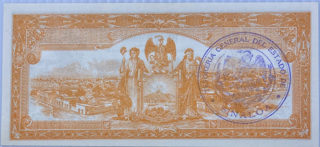 Mexico 1915 50 Centavos P-S1042 UNC World Banknote Sinaloa - Cool Coins & Notes