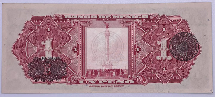 Mexico 1950 1 Peso P-59 Used World Banknote - Cool Coins & Notes