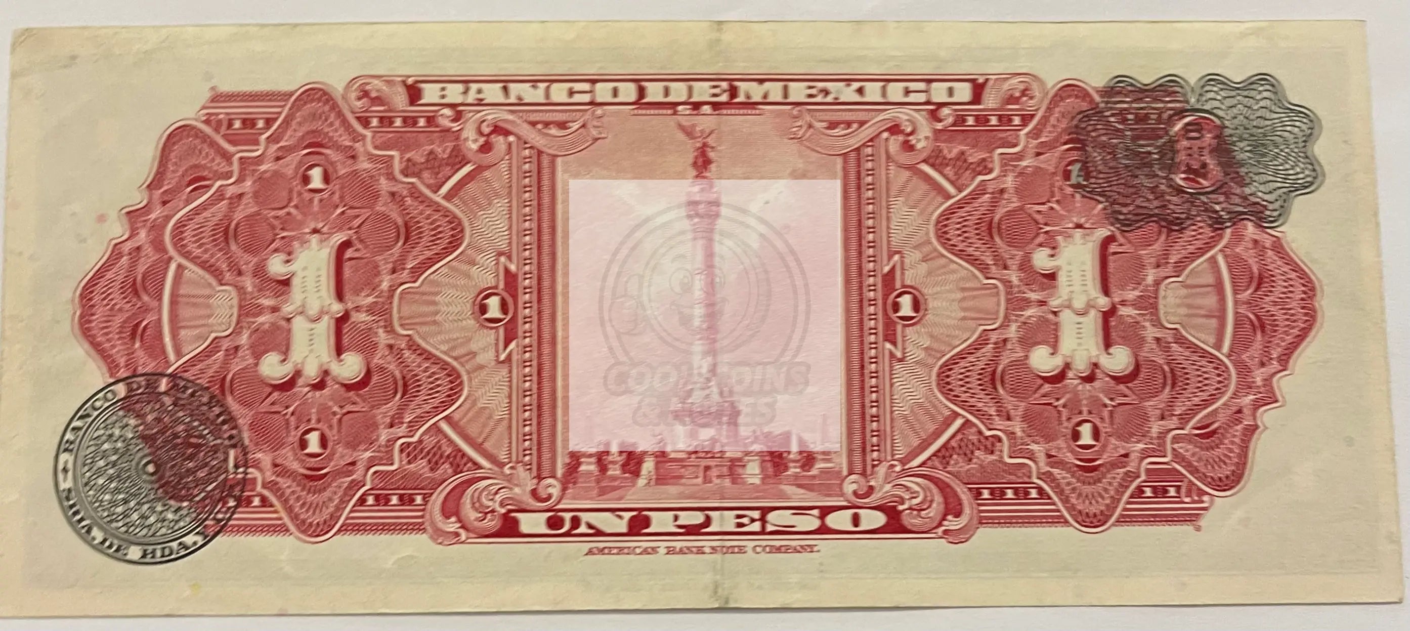 Mexico 1954 1 Peso P-59k.1 World Banknote From Lot - Cool Coins & Notes