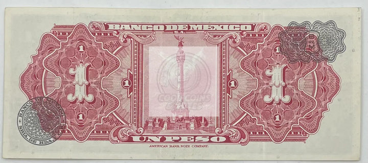 Mexico 1954 1 Peso P-59k.1, Used,  World Banknote From Lot - Cool Coins & Notes