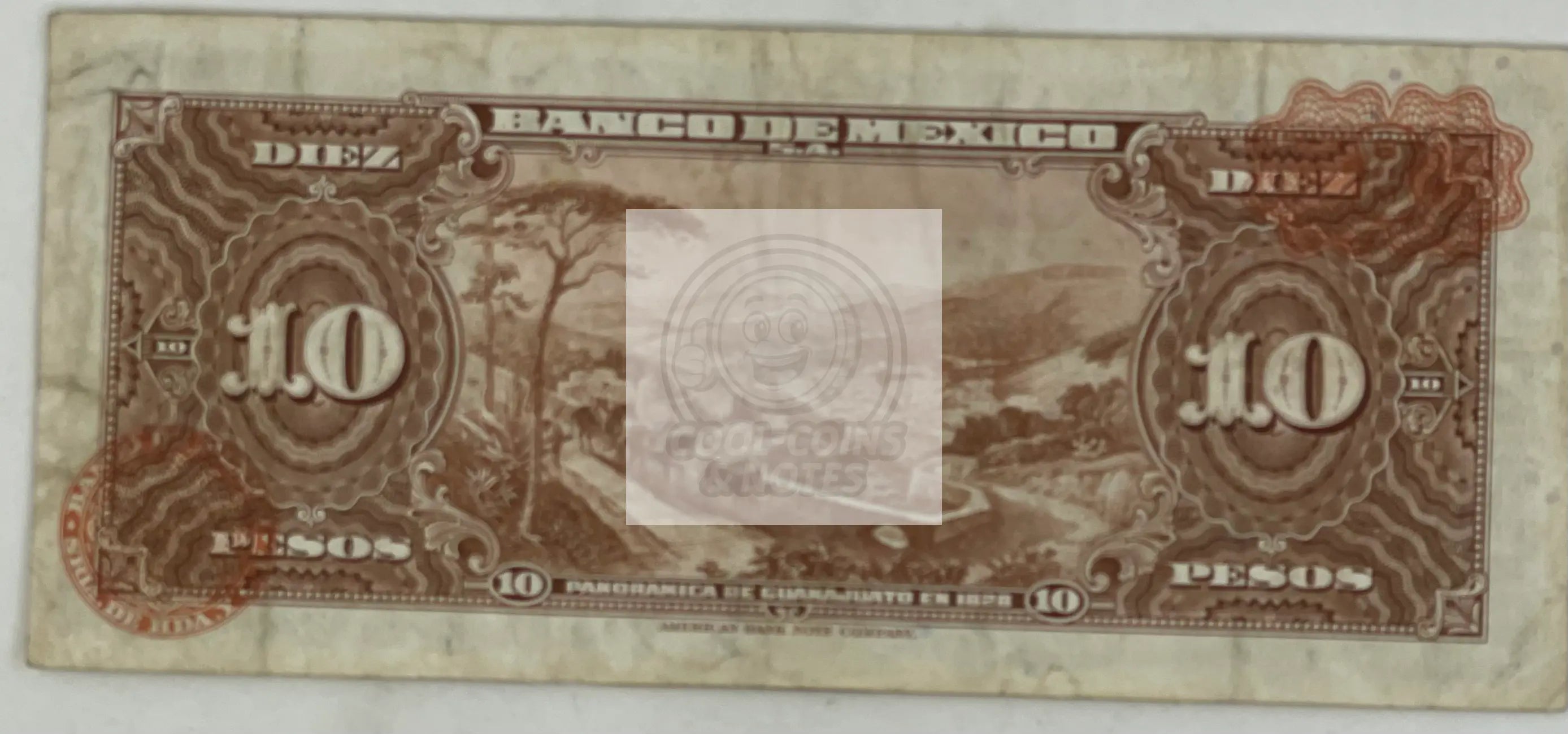 Mexico 1961 10 Pesos P58-h Used World Banknote - Cool Coins & Notes