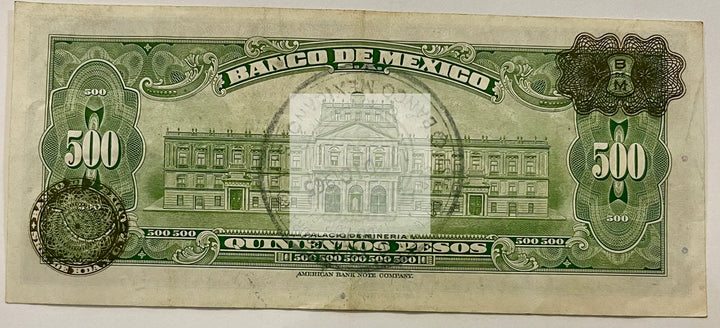 Mexico 1961 500 Pesos P511, Used Banknote - Cool Coins & Notes