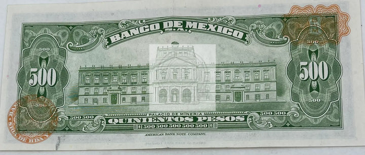 Mexico 1973 500 Pesos P-51q.2 Used World Banknote - Cool Coins & Notes