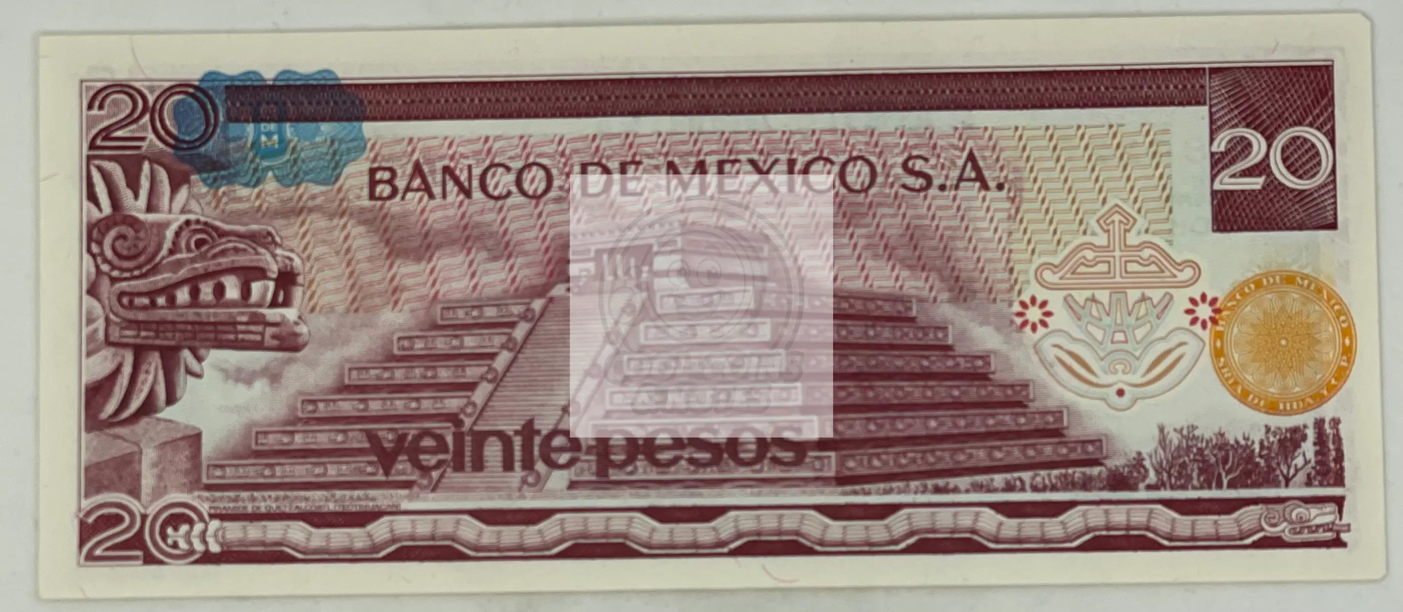 Mexico 1977 20 Pesos P-64d.2 UNC World Banknote - Cool Coins & Notes