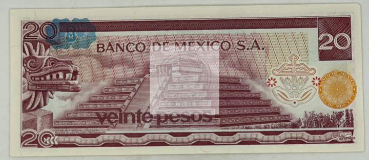 Mexico 1977 20 Pesos P-64d.2 UNC World Banknote - Cool Coins & Notes