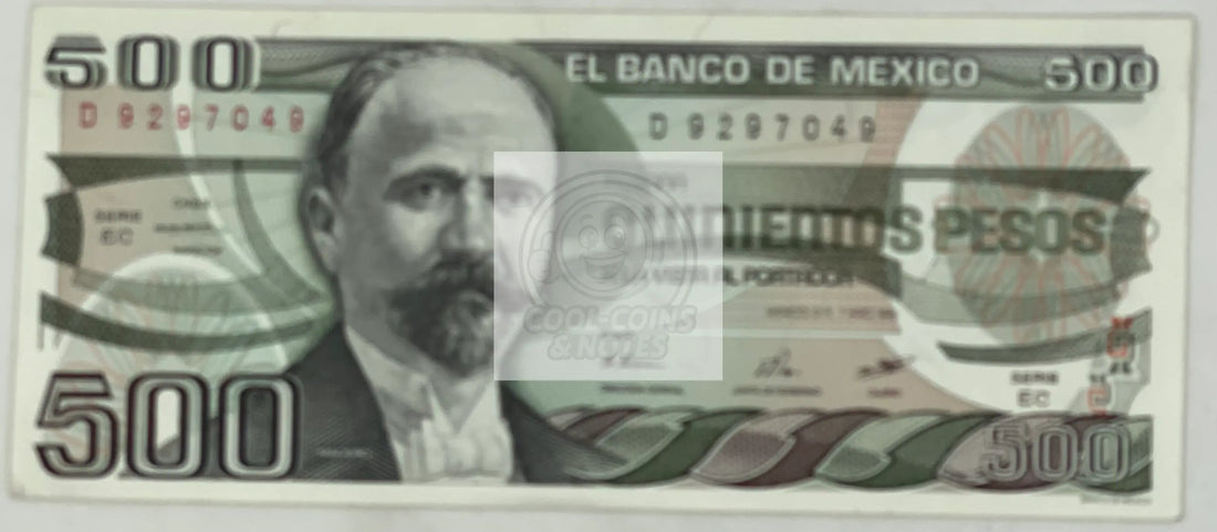 Mexico 1983 500 Pesos P79a.DA UNC World Banknote - Cool Coins & Notes