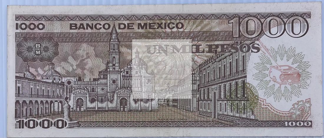 Mexico 1984 1000 Pesos P81a UNC World Banknote Currency - Cool Coins & Notes