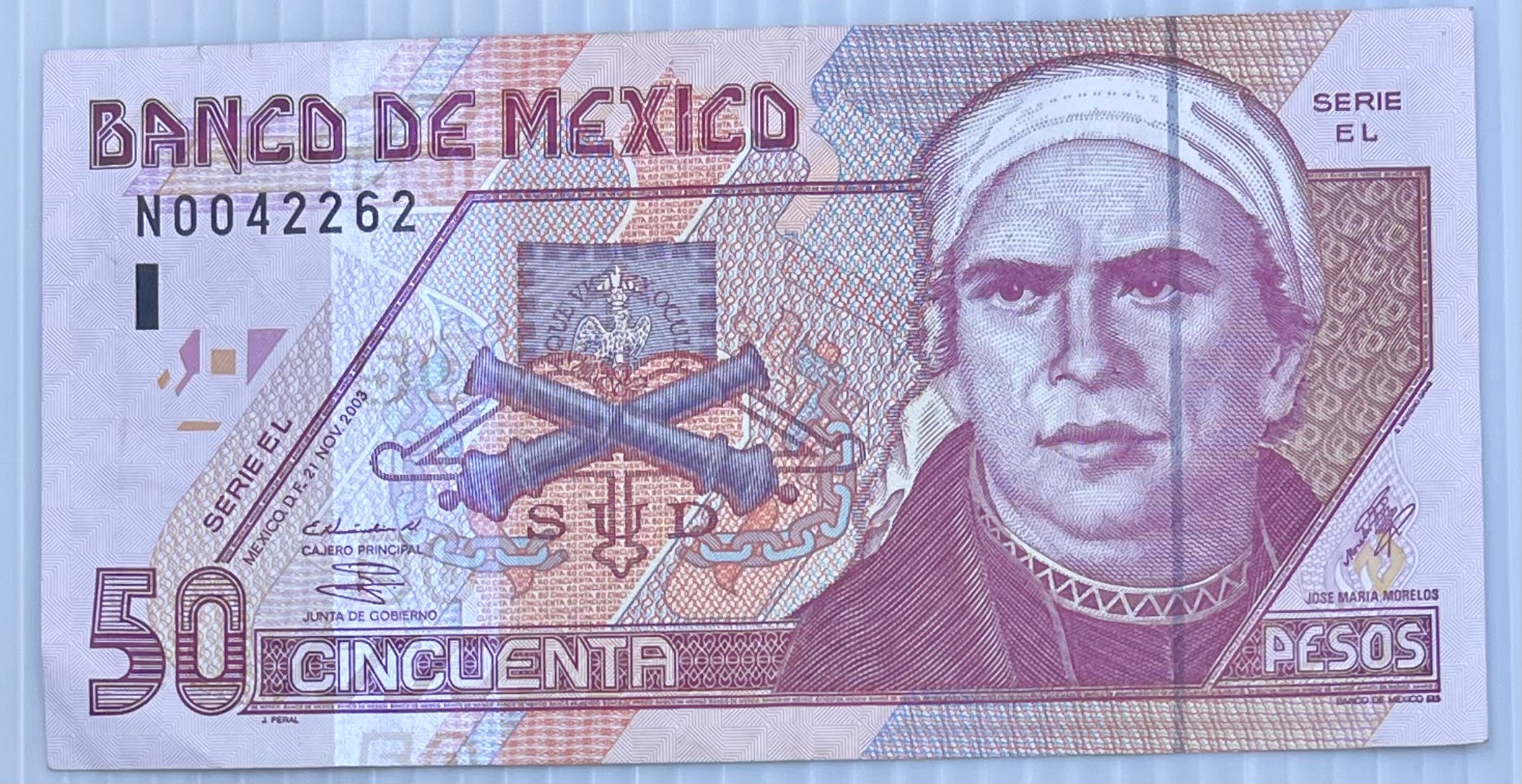 Mexico 50 Pesos 2003 P-107 Banknote Used - Cool Coins & Notes