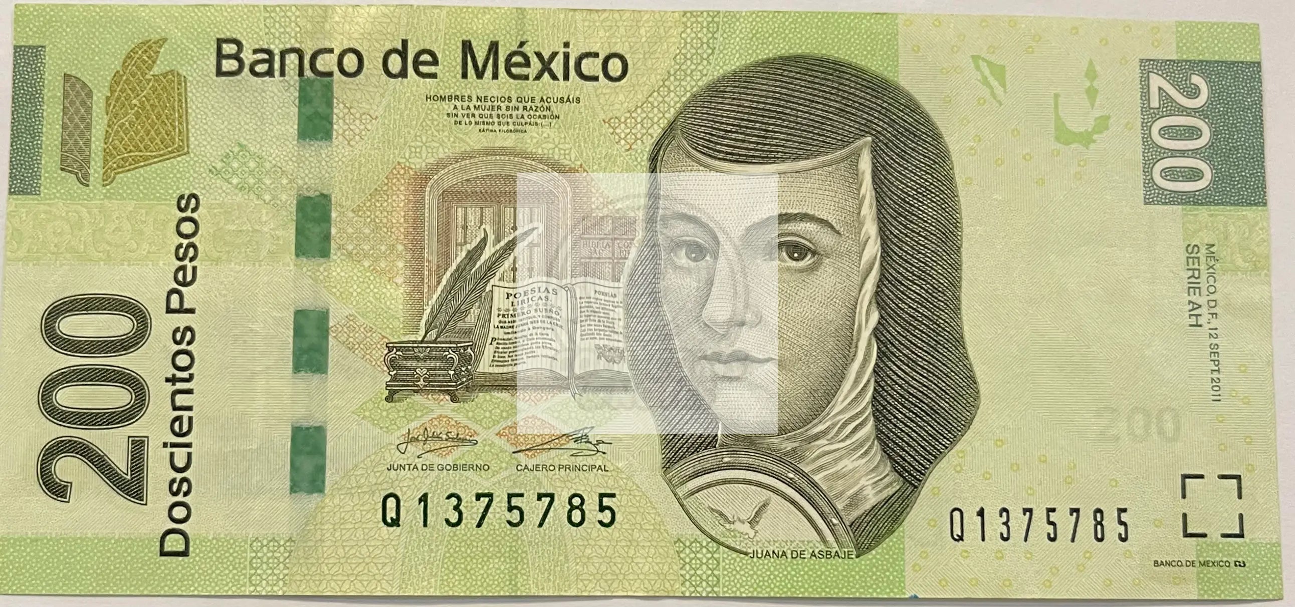 Mexico 2011 200 PesosP-125i.2, Used Banknote - Cool Coins & Notes