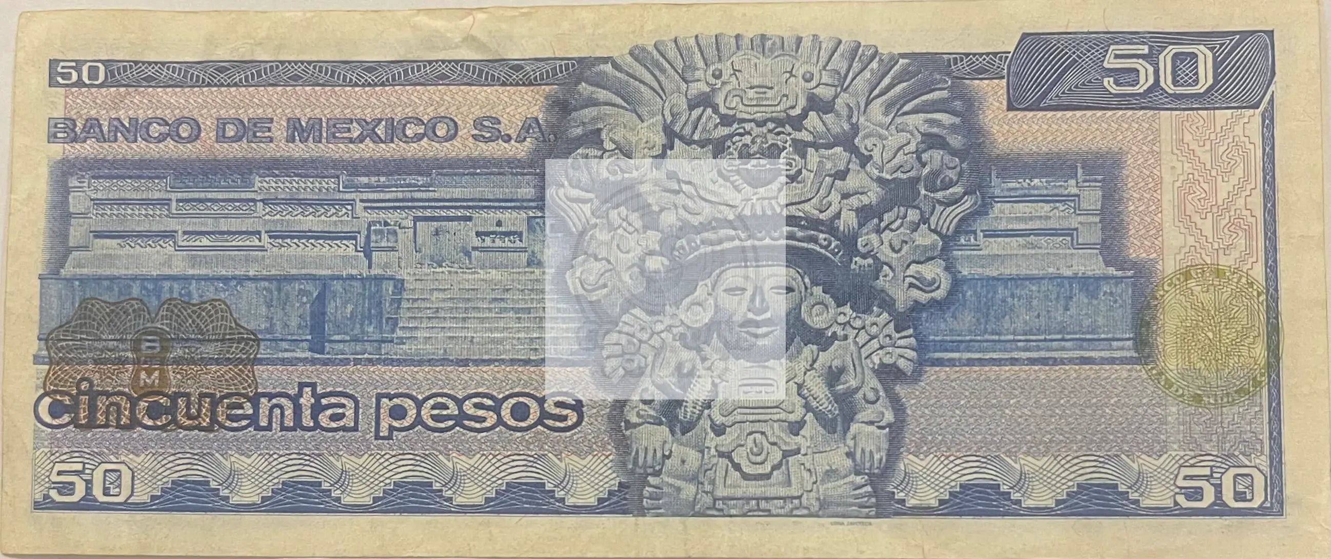 Mexico 50 Pesos 18-7-1973 Pick 65.a, Used World Banknote - Cool Coins & Notes