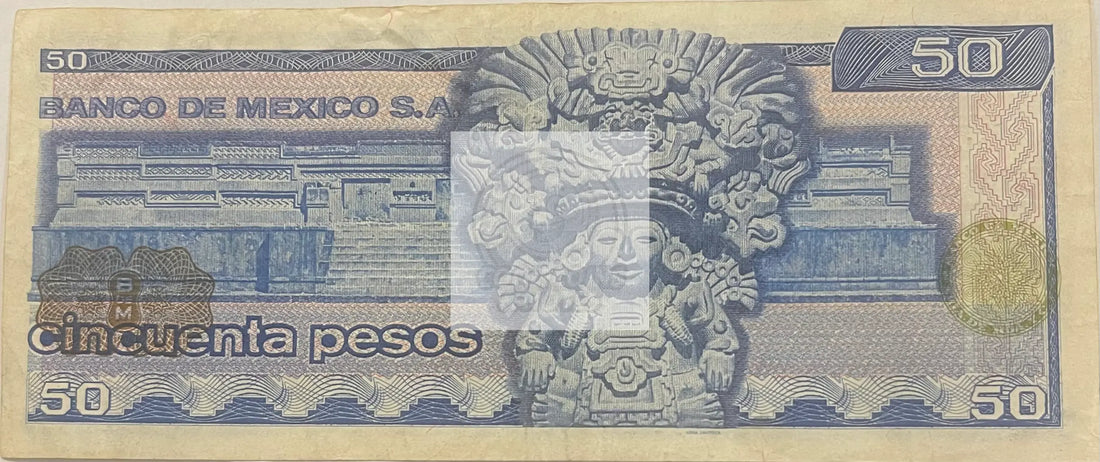 Mexico 50 Pesos 18-7-1973 Pick 65.a, Used World Banknote - Cool Coins & Notes