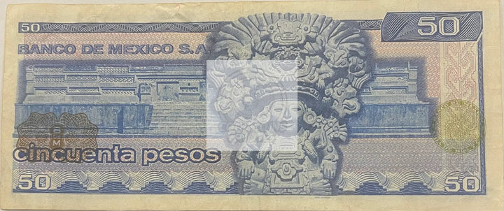 Mexico 50 Pesos 18-7-1973 Pick 65.a, Used World Banknote - Cool Coins & Notes