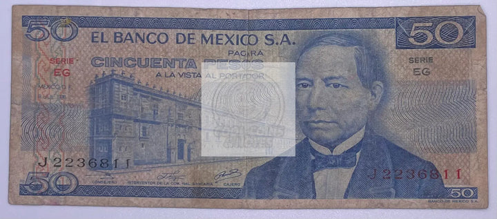 Mexico 50 Pesos 1976 P-65, Usd Banknote - Cool Coins & Notes