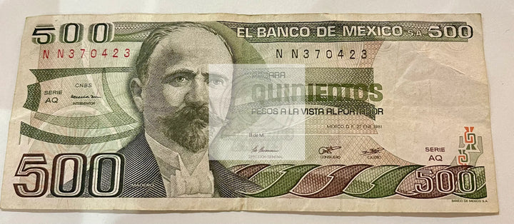 Mexico 500 Pesos, 1981, P-75a.5, Used Banknote - Cool Coins & Notes