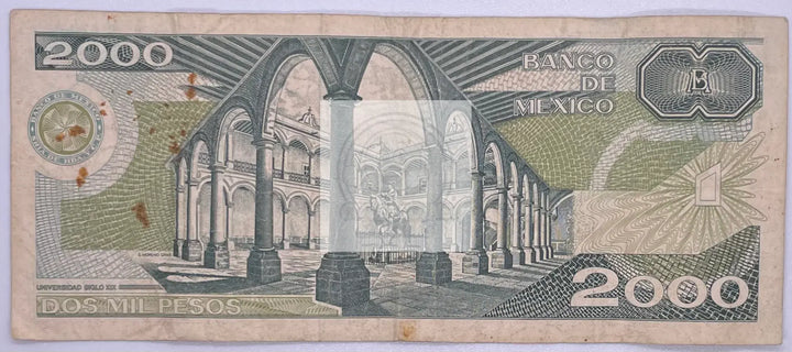 Mexico, 2,000 (2000) Pesos, 1987, P-86b - Cool Coins & Notes