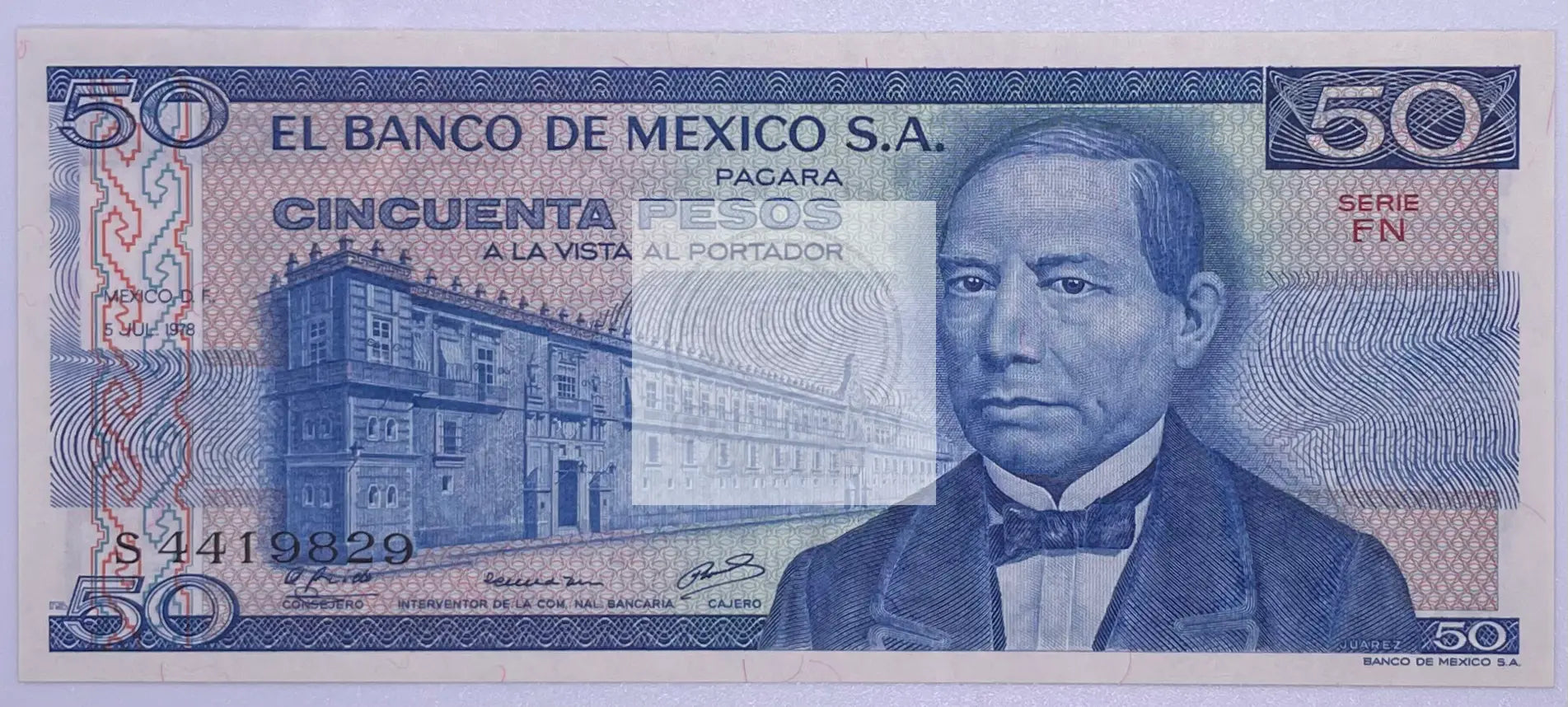Mexico, 50 Pesos, 5-7-1978, P-65c, UNC - Cool Coins & Notes