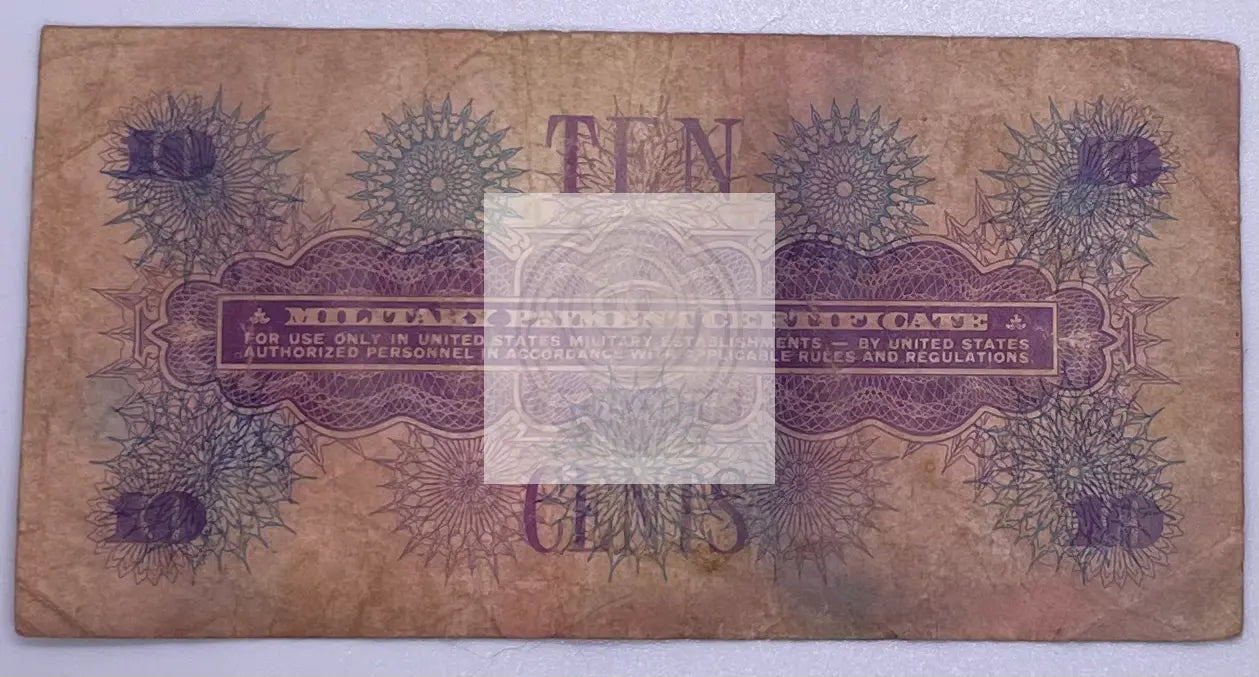 Military Payment Certificate 10 Cents Series 661 Vietnam War era currency