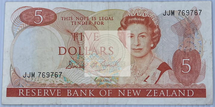 New Zealand 1989-1992 5 Dollars P-171, Used World Banknote - Cool Coins & Notes