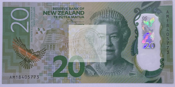New Zealand 20 Dollars, 2016, P-193a, UNC, Polymer Banknote - Cool Coins & Notes