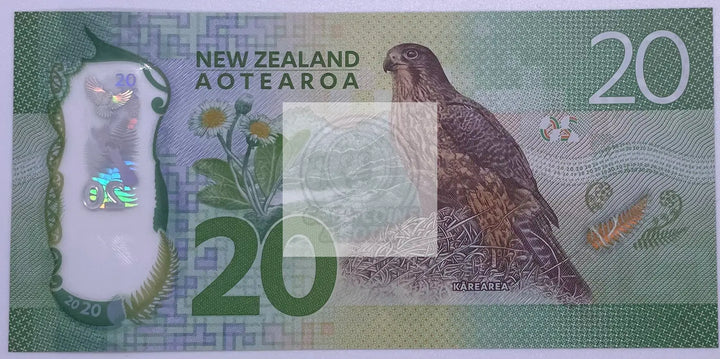 New Zealand 20 Dollars, 2016, P-193a, UNC, Polymer Banknote - Cool Coins & Notes