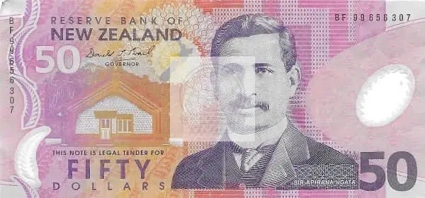 🇳🇿 New Zealand $50 1999 P 188a - Cool Coins & Notes