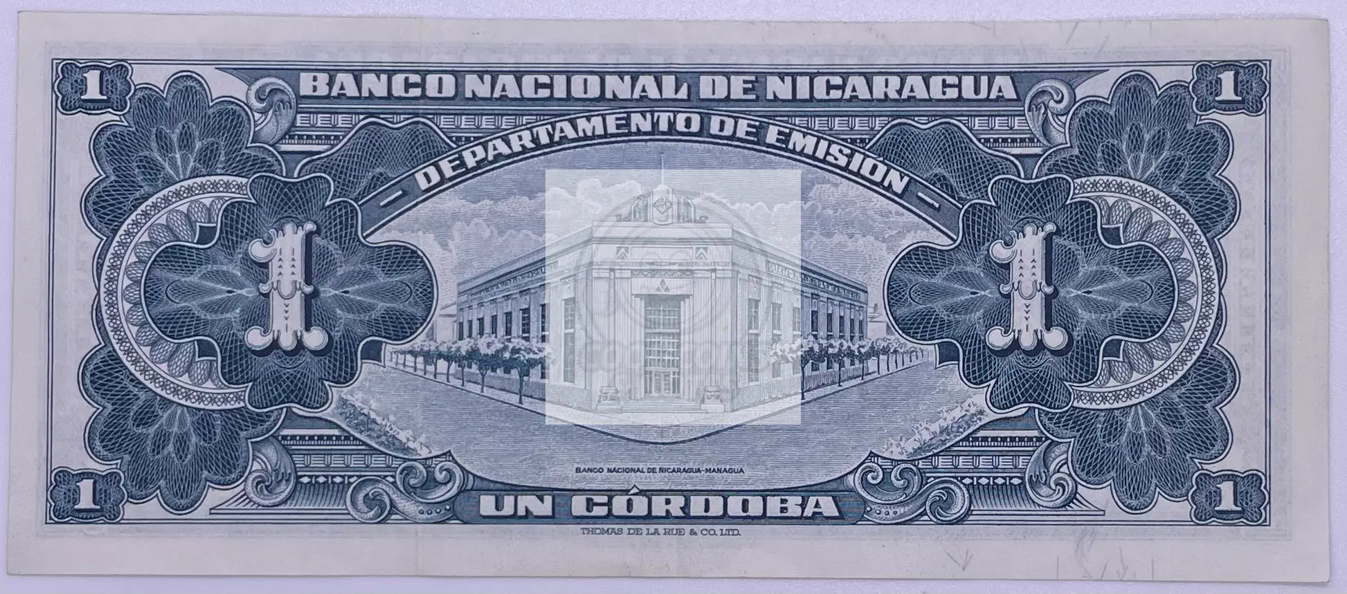 Nicaragua 1 Cordoba 1960 P-99, Used World Banknote - Cool Coins & Notes