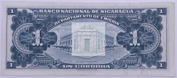 Nicaragua 1 Cordoba 1960 P-99, Used World Banknote - Cool Coins & Notes