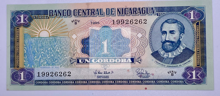 Nicaragua 1 Cordoba 1990 P173  UNC Banknote - Cool Coins & Notes