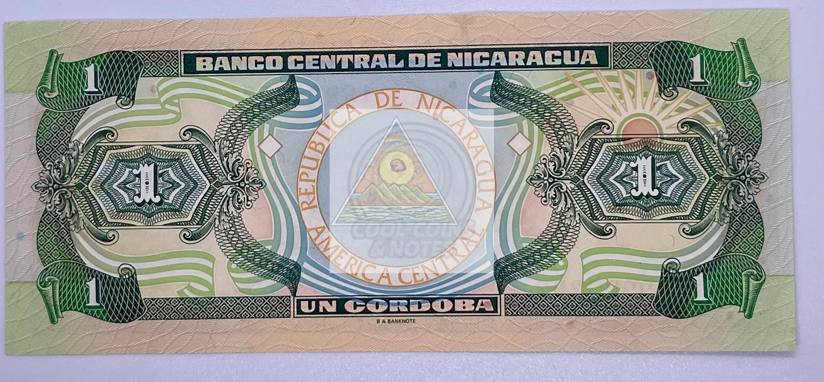 Nicaragua 1 Cordoba 1990 P173  UNC Banknote - Cool Coins & Notes