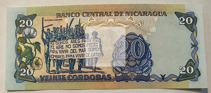 Nicaragua  20 Cordobas (1985) P-152 UNC, Banknote - Cool Coins & Notes