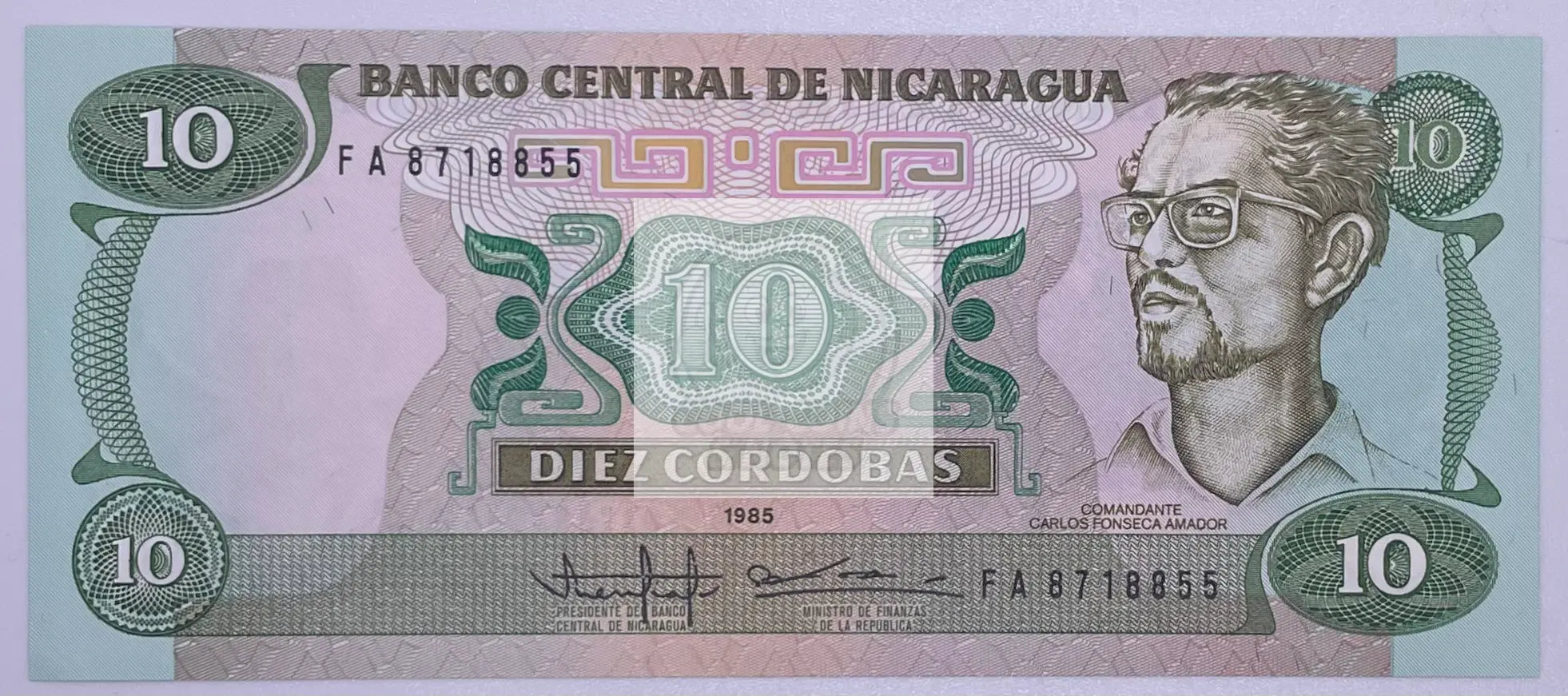 Nicaragua, 10 Cordobas, 1985 (1988), P-151, UNC Banknote - Cool Coins & Notes