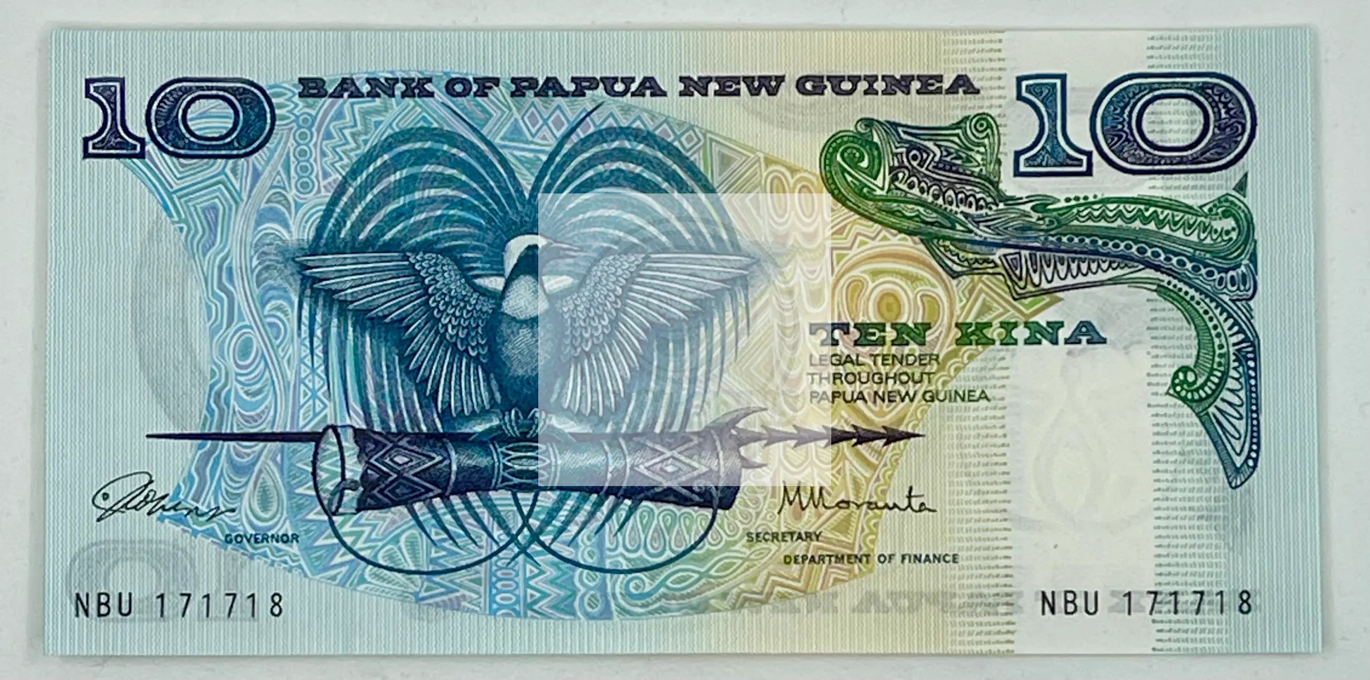 Papua New Guinea 10 Kina Banknote, 1985-1987 ND, P-7, UNC - Cool Coins & Notes