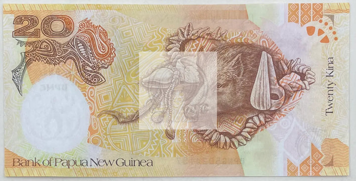 Papua New Guinea 2008 20 Kina, P-36, UNC, Commemorative World Banknote - Cool Coins & Notes