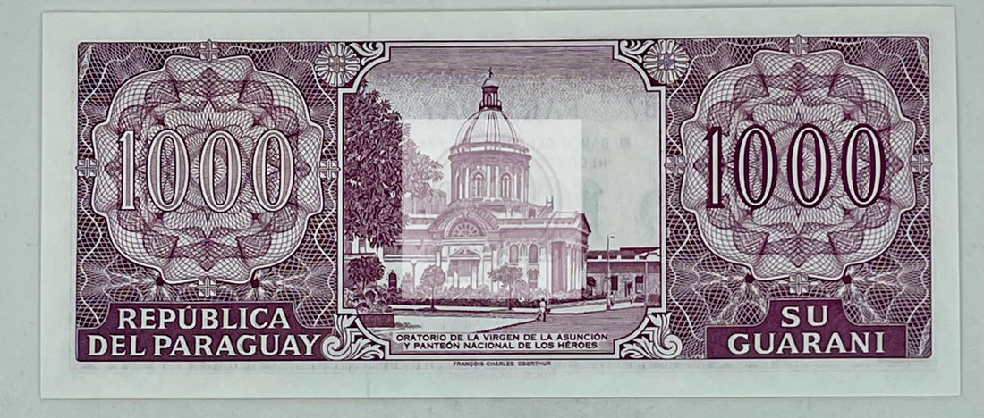 Paraguay 1000 GUARANIES P-221 2002 Commemorative UNC Banknote - Cool Coins & Notes