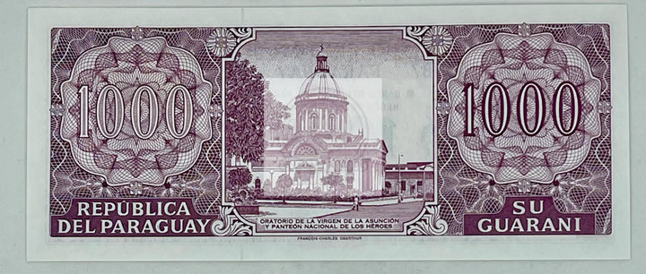 Paraguay 1000 GUARANIES P-221 2002 Commemorative UNC Banknote - Cool Coins & Notes