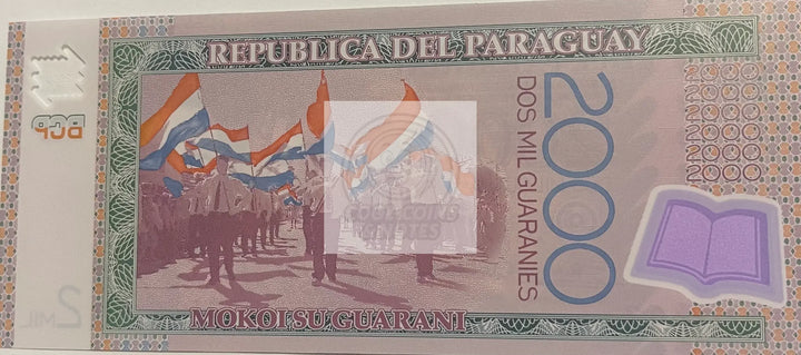 Paraguay 2017 2000 Guaranies P-228d, UNC World Banknote - Cool Coins & Notes