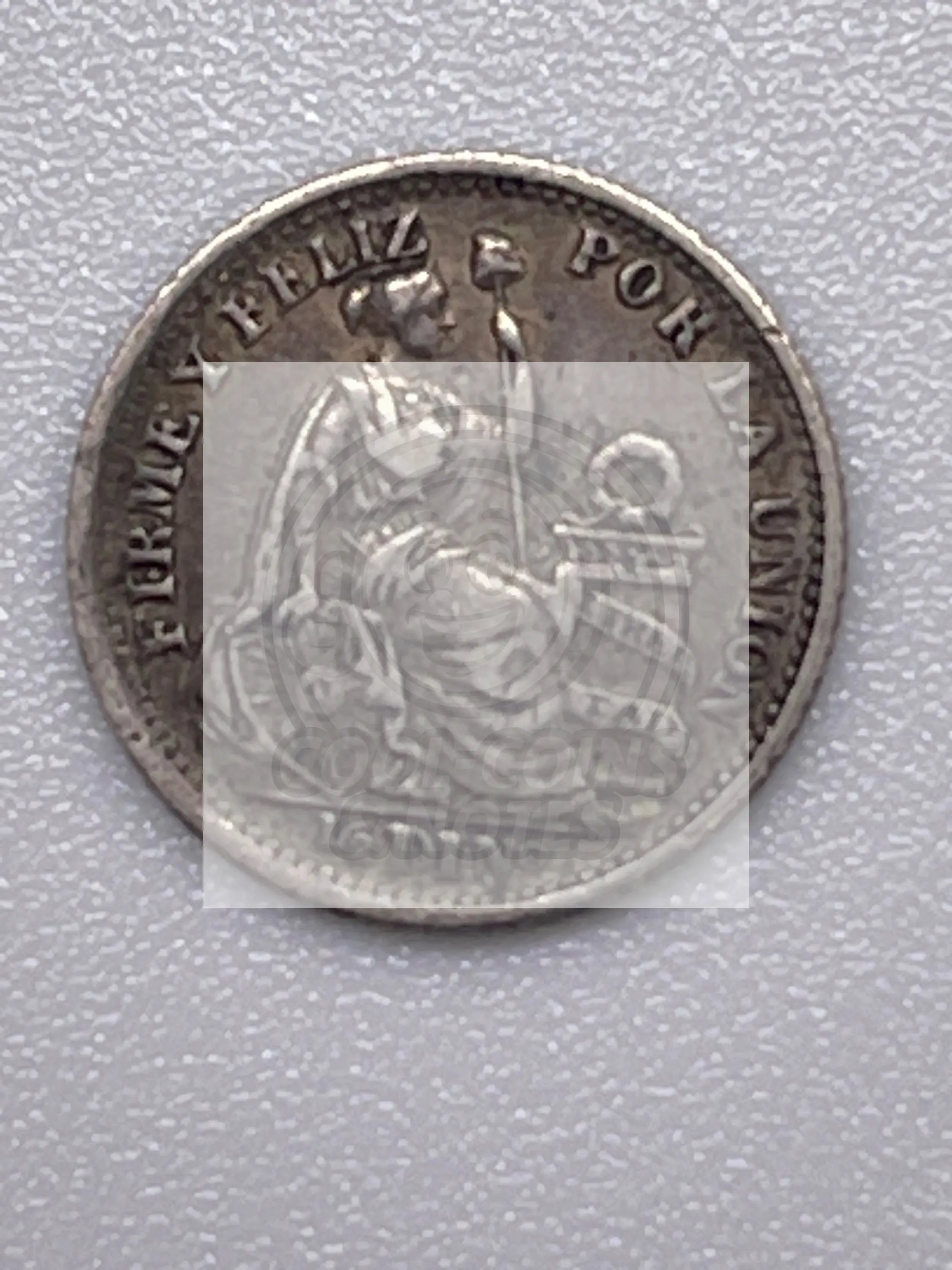 Peru 1/2 Dinero 1899 KM#206.2 Overdate Variety Silver Coin - Cool Coins & Notes