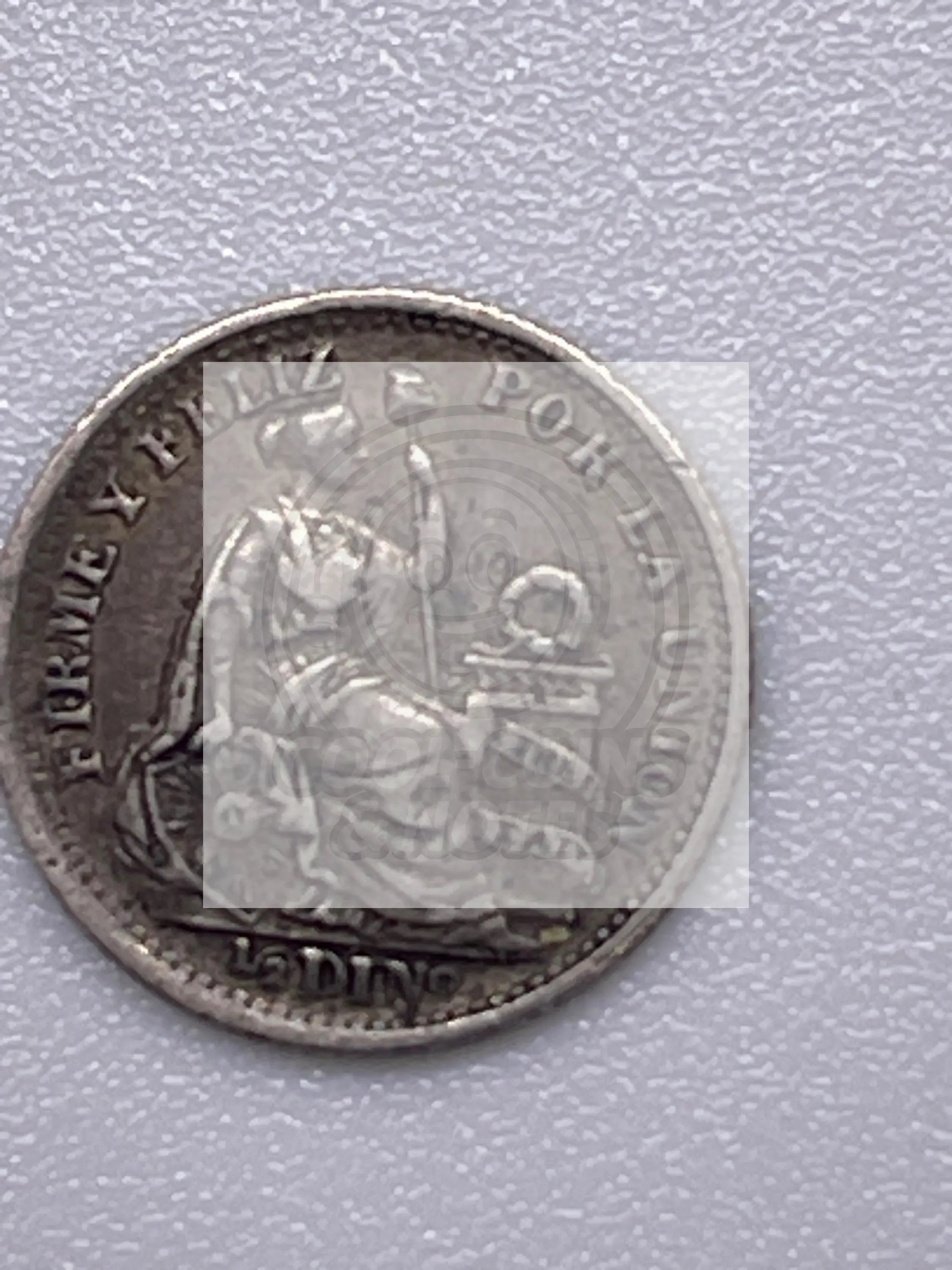 Peru 1/2 Dinero 1899 KM#206.2 Overdate Variety Silver Coin - Cool Coins & Notes