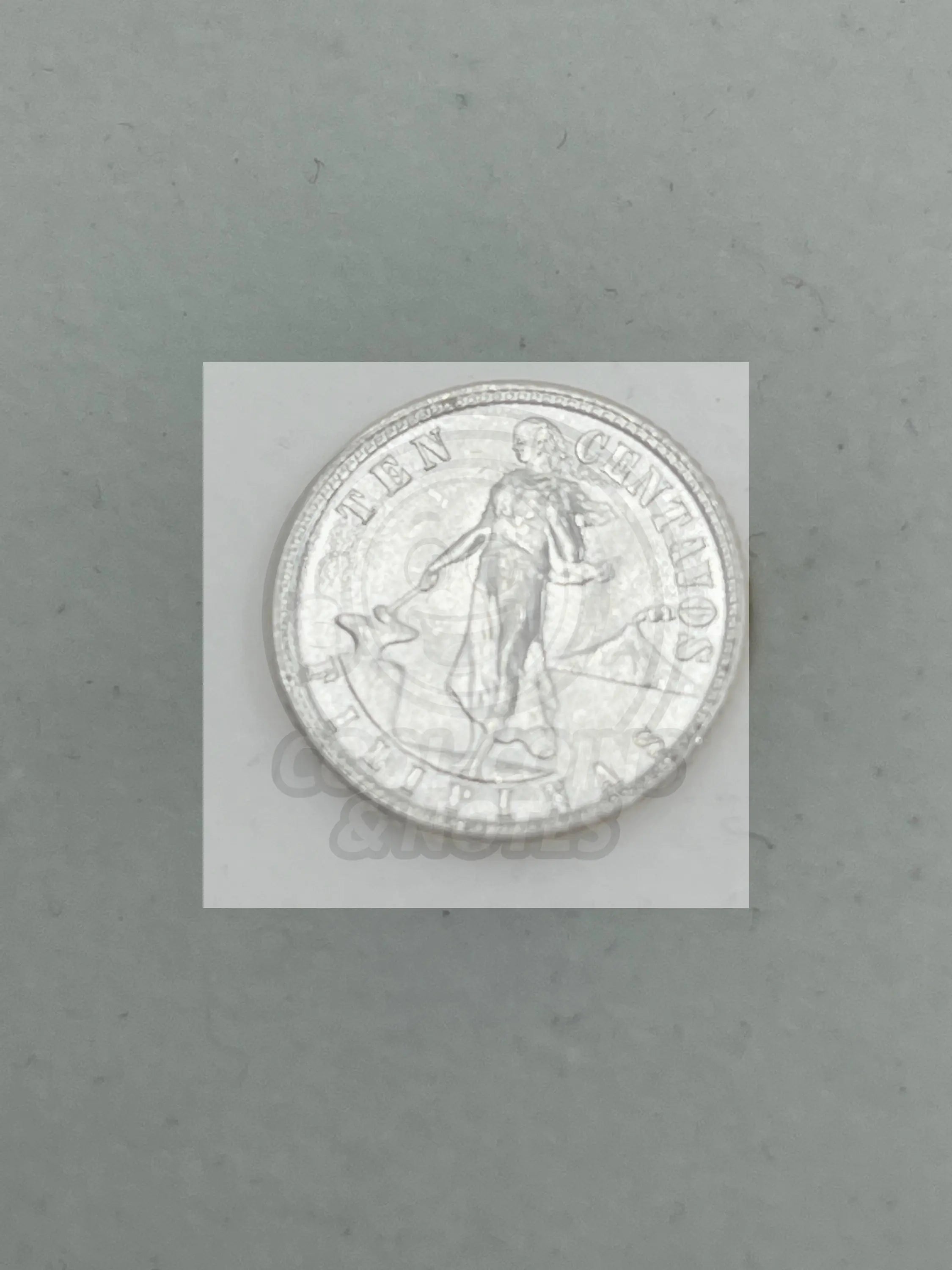 Philippines 10 Centavos Coin Silver UNC 1944 D - Cool Coins & Notes