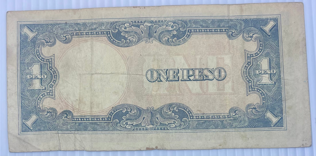 Philippines 1943 1 Peso P-109 Japan Occ. WW2 Used World Banknote From Lot - Cool Coins & Notes