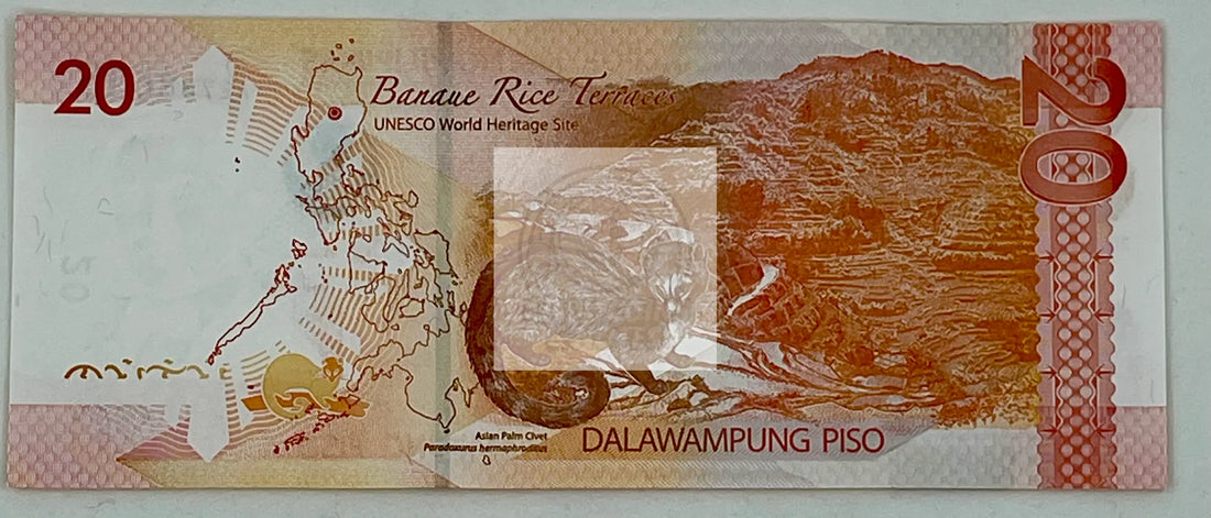 Philippines 20 Piso Banknote, 2023, P-230b, UNC - Cool Coins & Notes